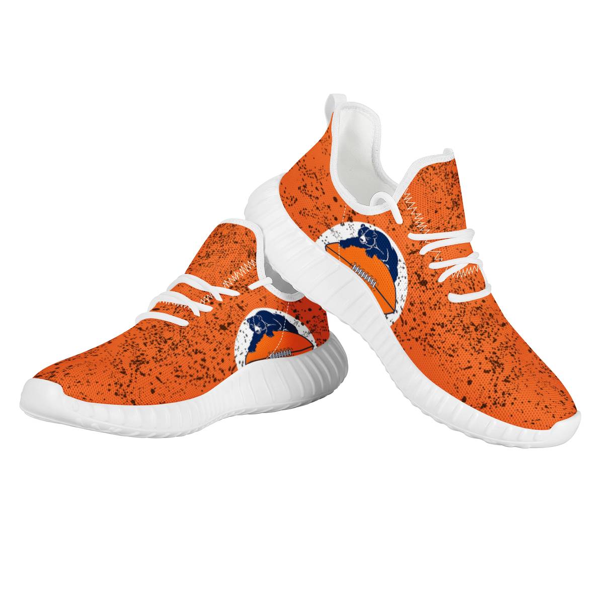 Men's Chicago Bears Mesh Knit Sneakers/Shoes 002